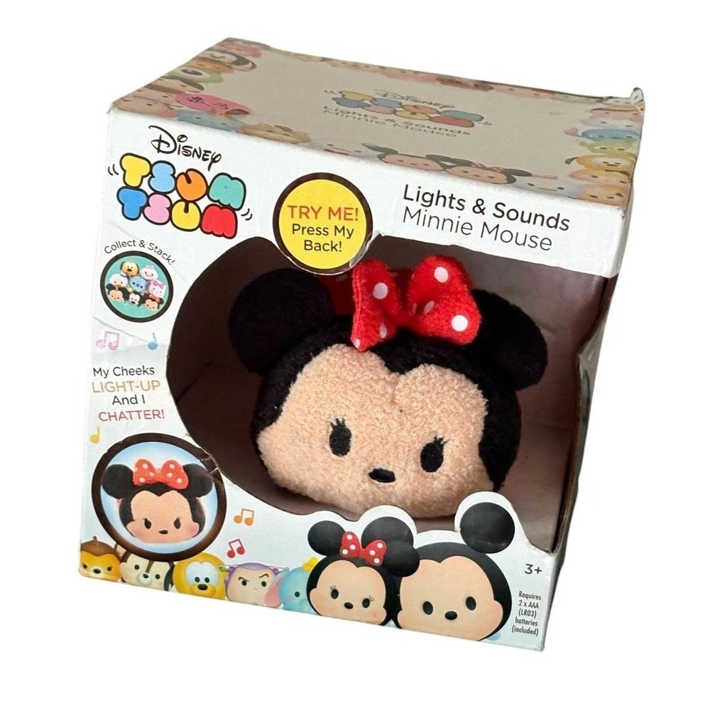 Disney Tsum Tsum Lights and Sounds Minnie Mouse Plush Toy Talking Interactive